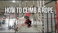 Obstacle Training Techniques: How to climb a rope