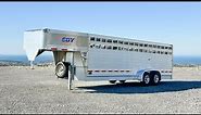 The Best Aluminum Livestock Trailer - EBY Maverick GN24