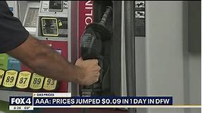 Gas prices rising again in Dallas-Fort Worth
