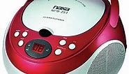 Naxa Portable CD Player with AM/FM Stereo Radio - Red - Macy's