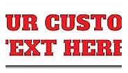 Custom Bumper Sticker | Customizable Bumper Sticker | Multiple Sizes and Quantities | 20 Fonts | 10 Background Colors | Easy to Personalize (10-Inch by 3-Inch, White)
