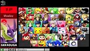 Super Smash Bros 4 All Characters And Alternate Costumes / Colors (3DS/WII U)