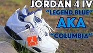 2015 Jordan 4 IV "Legend Blue" "Columbia" w/ On Foot