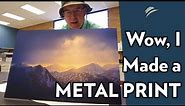 How I made a large metal print myself | Dye Sublimation Printing for photography | Epson F570