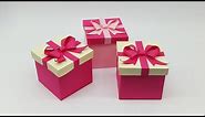 DIY Gift Box / How to make Gift Box | Christmas Special Mini Gift Boxes with Paper