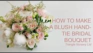 How to Make a Blush Bridal Bouquet with Garden Roses and Peonies - Wholesale Flowers UK and Academy