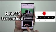 How to Screenshot On Samsung Galaxy Note 20 & Note 20 Ultra! (Easy)