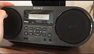 Sony Portable Bluetooth Digital Turner AM FM CD Player Mega Bass Reflex Stereo Sound System Review
