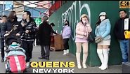 Walking Flushing Queens NY / Chinatown Hustle 4K