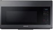 Samsung 1.7 Cu. Ft. Fingerprint Resistant Black Stainless Steel Over-The-Range Convection Microwave - MC17T8000CG/AA