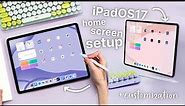 My iPadOS 17 Home Screen Setup & Customization