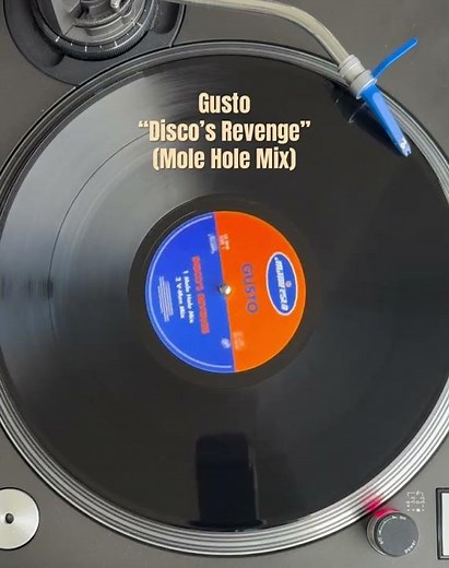 "Disco's Revenge" (Mole Hole Mix) Gusto on 12" Vinyl LP ⁨@al7xmusic⁩