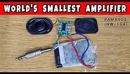 World's Smallest Amplifier PAM8403 (HW-104) || Mini Digital Amplifier 3W Board