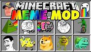 Minecraft MEME MOD | DOGE, JOHN CENA, PEPE, DAT BOI & MORE!!