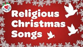 Religious Christmas Songs and Hymns Playlist with Lyrics 90 Minutes ✝