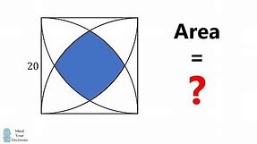 What Is The Area? HARD Geometry Problem