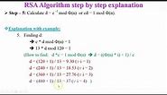 RSA Algorithm in network Security | step by step explanation of RSA Algorithm