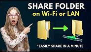 Sharing Files Between Computers Wirelessly || Solution for sharing folders on WIFI network