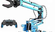 Robot Arm Building Toys, Remote Control Robotic Arm with 360° Flexible Gripper and Wheels, STEM Educational Birthday Gifts Ideas for Kids Adults, 103Pcs Robot Arm Kit (with Gift)
