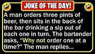 🤣 BEST JOKE OF THE DAY! - An Irishman walks into a bar in Dublin... | Funny Daily Jokes