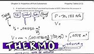 Thermodynamics - 3-5 Pure Substances using property tables - saturated liquid and saturated vapor