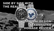 Side By Side With The Real Omega! - Pagani Design Speedmaster Homage Review