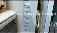 How to Reset Samsung Fridge Filter