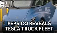PepsiCo unveils fleet of all-electric Tesla semi-trucks in Sacramento