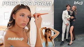 SENIOR PROM get ready with me 2023 + vlog *pure chaos*