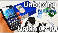 Nokia C3-00 Unboxing 4K with all original accessories RM-614 review