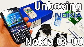 Nokia C3-00 Unboxing 4K with all original accessories RM-614 review
