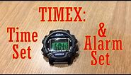 Timex Acqua Watch Time Set and Alarm Set
