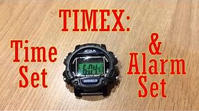 Timex Acqua Watch Time Set and Alarm Set