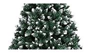 4 ft Artificial Christmas Tree, Premium Xmas Trees with 280 Branch Tips, Including Metal Foldable Base Hinge Stand Easy Setup Arbol de Navidad for Home, Office, Shop, Party Decoration Spruce