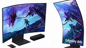 Samsung Odyssey Ark G97NC VA HDR Curved Monitor 55" 4K 3840x2160 165Hz με Χρόνο Απόκρισης 1ms GTG