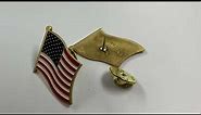 American Flag Lapel Pin Made in USA by StockPins.com