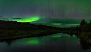 Beautiful Scene Of Aurora Borealis (Northern Lights) In Iceland At Night - timelapse