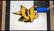 How to Draw a Graffiti Wu-Tang Logo with Procreate - Wu-Tang by Simon Dee