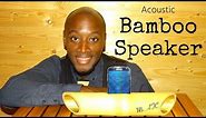 Make an acoustic bamboo speaker // How to // DIY