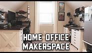 Home Office Tour // 3D Printing Maker Space Setup