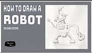 How to Draw a Cartoon Robot Step by Step