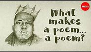 What makes a poem … a poem? - Melissa Kovacs