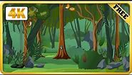 Animated Jungle background video loops | nature cartoon background | Free 4k download