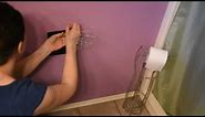 DIY Installing a Recessed Toilet Paper Holder With Backplate