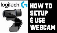 How To Setup Logitech Webcam on PC - How To Setup & Use Logitech c920 Pro HD Webcam With Zoom
