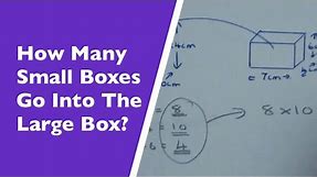 How Many Small Boxes Fit Inside The Large Box (Functional Maths Problems)