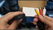 HDMI to RCA TV adapter - Unboxing