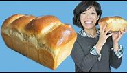 Hokkaido Japanese MILK BREAD Recipe -- fluffiest loaf & stays fresh longer?! --Tangzhong Method