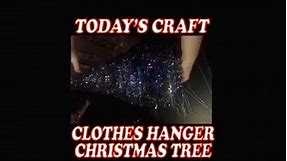 Clothes Hanger Christmas Tree