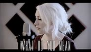 Justin Bieber - "What Do You Mean" (Cover By The Animal In Me)